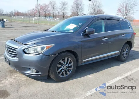 2013 Infiniti Jx35 z USA, uszkodzony, nr VIN 5N1AL0MMXDC336697